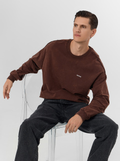 Свитшот Mark Formelle 121943/25-ОБР5047П-7(3) ACID_WASH_шоколадный_печать_009.2_Эйсид_1_сл_н - фото 2