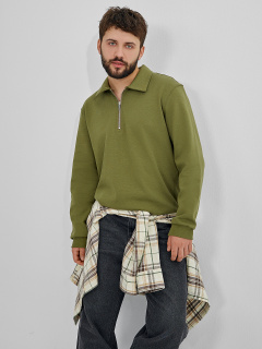 Свитшот Mark Formelle 121954/25-5046Ц-2 св.оливковый - фото 1