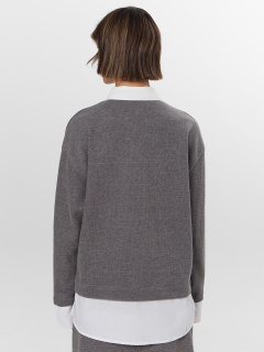 Джемпер Mark Formelle 122816/25-39393Ц-26 серый_меланж_Gulle_4654_D - фото 4