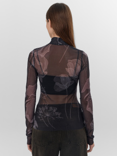 Джемпер Mark Formelle 122845/25-ОБР34945П-10 цветы_на_черном_010.2_Сублимация_полотна - фото 3