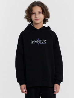 Худи Mark Formelle 123418/24-31058П-7П черный_печать_2_сл_на_пол_3_сл_на_спинке - фото 4