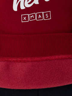 Свитшот Mark Formelle 123437/1/25-38108П-7П т.бордовый_печать_2_сл_на_пол - фото 5