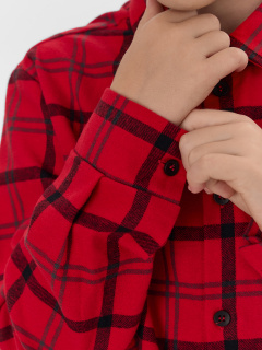 Рубашка Mark Formelle 123440/1/25-38112П-9-2 красно_черная_клетка_670_W_вышивка - фото 4