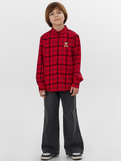 Рубашка Mark Formelle 123440/1/25-38113П-9-2 красно_черная_клетка_670_W_вышивка - фото 1