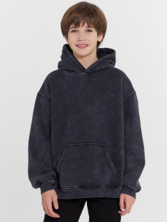 Худи Mark Formelle 123445/24-ОБР29516П-7П ACID_WASH_черный_печать_009.2Худи_Эйсид - фото 3