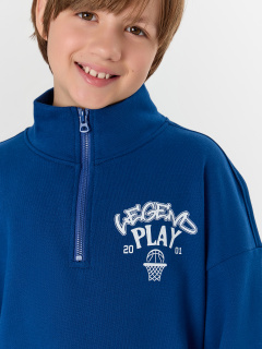 Свитшот Mark Formelle 123472/25-34864П-7 сапфировый_печать_1_сл_на_пол_1сл_на_пол - фото 4