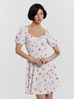 Платье Mark Formelle 152589/24-33567П-9 розы_на_белом - фото 4