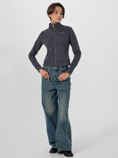 Толстовка Mark Formelle 172039/25-35987П-2 металлический_серый_печать_1_сл_термотрансфер_на_ЛВ - фото 4