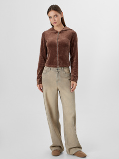 Толстовка Mark Formelle 172124/24-33635П-3 шоколад_печать_1сл_аппликация_из_страз_спинка - фото 1