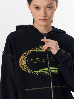 Толстовка Mark Formelle 172138-1/25-35819П-7-3 черный_печать_2_сл_на_ЛВ_дет_пер_2_сл_на_ПР_дет - фото 5