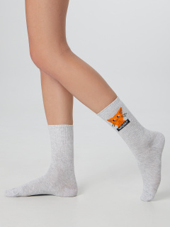 Носки Mark Formelle 217K-2667/23217K-1 св.серый_меланж_рис.2667 - фото 2