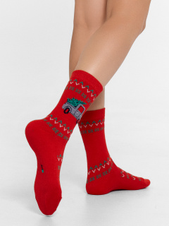 Носки Mark Formelle 394K-2959/24394K-1 я.красный_рис.2959 - фото 2