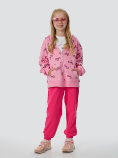 Брюки, жакет, футболка Mark Formelle 397736/25-36703П-7 бантики_на_розовом_маджента_белый_2_сл_на_пол_(фоль - фото 1