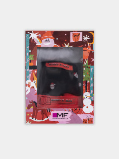 Трусы Mark Formelle 411122-3/25-5322П-5НГ мелкая_набивка_на_черном_красный_снеговики_на_се - фото 3