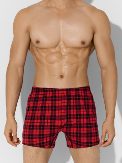 Трусы Mark Formelle 411152-2/25-5100П-0Н черная_клетка_на_красном_мелкая_набивка_на_черном - фото 4