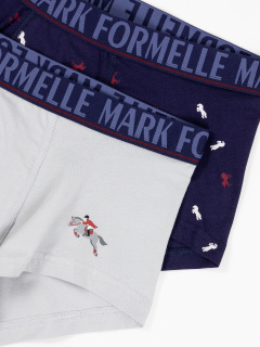 Трусы Mark Formelle 411188-2/25-5144П-5 св.серый_лошади_на_т.синем_2_сл_1тр_на_ЛВ_дет_пер - фото 3