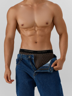 Трусы Mark Formelle 411221/25-4995П-5 беж_узор_на_черном - фото 4