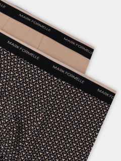 Трусы Mark Formelle 411228-2/25-5164П-5 беж_узор_на_черном_бежевый - фото 2