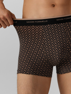 Трусы Mark Formelle 411228-2/25-5164П-5 беж_узор_на_черном_бежевый - фото 5