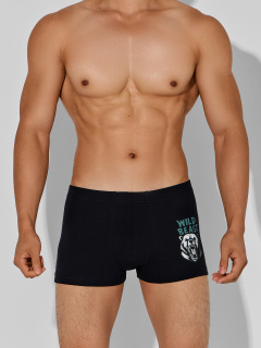 Трусы Mark Formelle 411229-2/25-5165П-5 черный_медведи_на_сером_меланже_3_сл_1тр_на_ЛВ_дет - фото 1