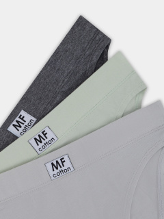 Трусы Mark Formelle 412542-3/25-50-36856Ц-5 т.серый_меланж_4348_F_св.серый_мятный_декор - фото 1