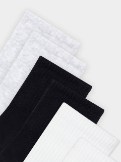 Носки Mark Formelle 444A-1850/B5-233444A белый_сер.меланж_черный_рис.1850 - фото 3