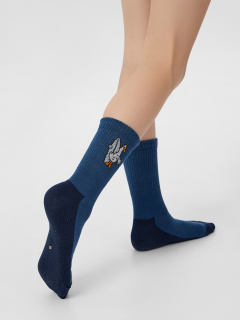 Носки Mark Formelle 444A-3167/B3-253444A джинсовый_св.оливка_белый_рис.3167 - фото 1