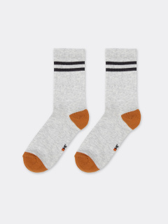 Носки Mark Formelle 444K-2076/B3-22444K-2 св.серый_меланж_рис.2076 - фото 3