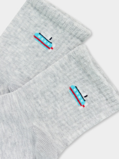 Носки Mark Formelle 444K-2362/B4-23444K св.серый_меланж_рис.2362 - фото 2