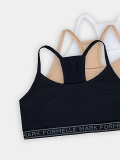 Топ Mark Formelle 517707-3/25-36186Б-5 белый_обжаренный_миндаль_черный - фото 2