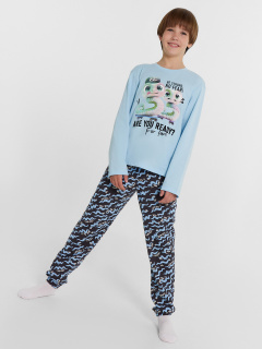 Брюки, джемпер Mark Formelle 563323/24-30520ПП-0 насыщенный_голубой_змейки_на_графите_3_сл_на_пол - фото 1