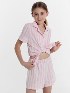 Рубашка, шорты Mark Formelle 567745/25-37343ПП-0 розовая_полоска - фото 1