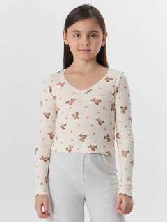 Брюки, джемпер Mark Formelle 567758/25-36077ПП-1 мишки_с_цветами_на_молоке_серый_меланж_4306_А - фото 1