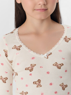 Брюки, джемпер Mark Formelle 567758/25-36077ПП-1 мишки_с_цветами_на_молоке_серый_меланж_4306_А - фото 5