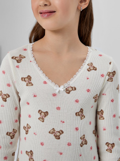 Сорочка Mark Formelle 577728/25-36489ПП-1 мишки_с_цветами_на_молоке - фото 3