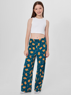 Брюки Mark Formelle 587001/25-37365ПП-0 праздничные_печеньки_на_зеленом - фото 1