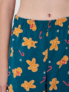 Брюки Mark Formelle 587001/25-37365ПП-0 праздничные_печеньки_на_зеленом - фото 3