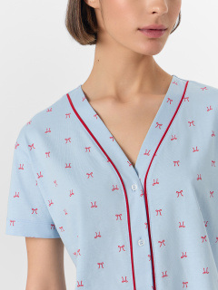 Рубашка, шорты Mark Formelle 592348/25-37734ПП-0 бантики_на_голубом - фото 3