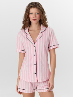 Рубашка, шорты Mark Formelle 592478-1/25-41894ПП-0 розовая_полоска - фото 2