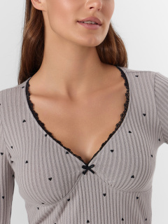 Брюки, джемпер Mark Formelle 592503/25-35025ПП-1 сердечки_на_сером - фото 2