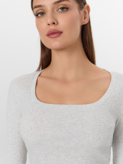 Брюки, джемпер Mark Formelle 592549/25-34938ПП-14 серый_меланж_4306_А_белые_полосы_на_т.голубом - фото 3