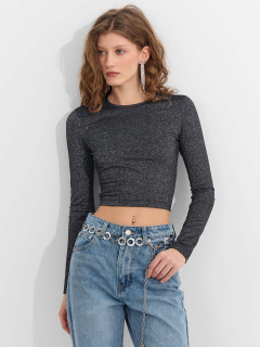 Джемпер Mark Formelle 122901/25-38289Ц-10 черный_с_люрексом_серебро - фото 1