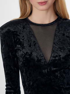 Платье Mark Formelle 154023/25-ОБР38293Ц-10 черный_015.1_Крашение_сетки - фото 3