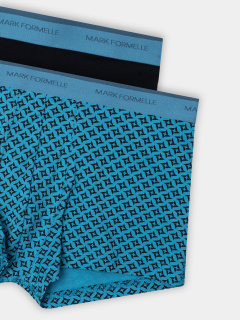 Трусы Mark Formelle 411228-2/25-5164П-5 узор_на_св.бирюзовом_черный - фото 5