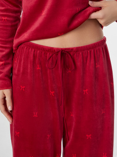 Брюки, джемпер Mark Formelle 592561/25-37733ПП-3 бантики_на_бордовом - фото 4