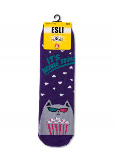 Носки CONTE ESLI HOME LINE 52-118 фиолетовый - фото 4