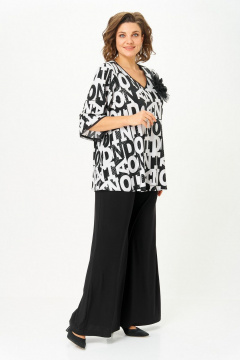 Блуза, брюки Svetlana-Style 5035 буквы-черный - фото 5