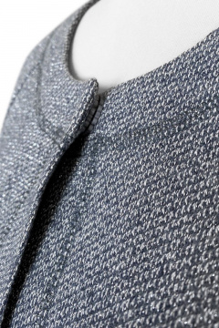 Короткий трикотажный жакет из хлопка с накладными карманами Alena Goretskaya A1653/4 - фото 3