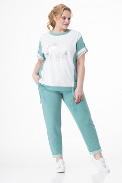 Кэтисбел 2519 белый-мята