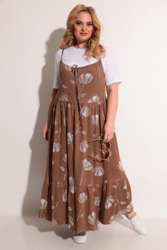 Michel chic 1236 коричневый+белый